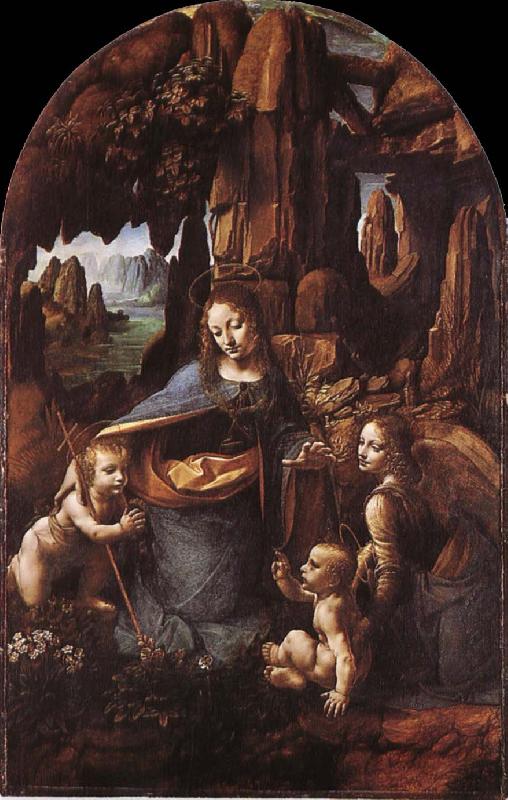 LEONARDO da Vinci Madonna in the cave Sweden oil painting art
